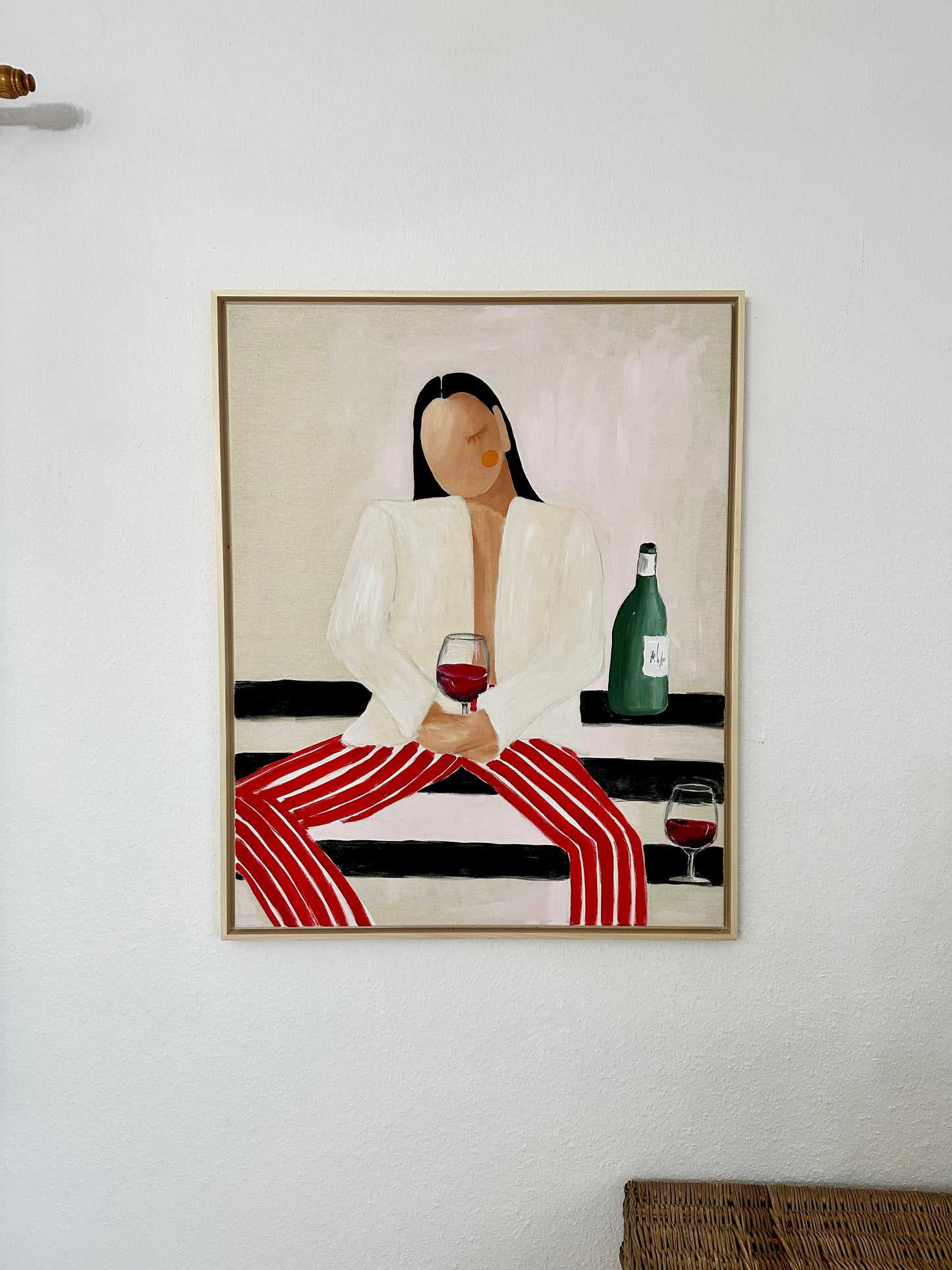 SOLD„Wine is always a good answer“ Original