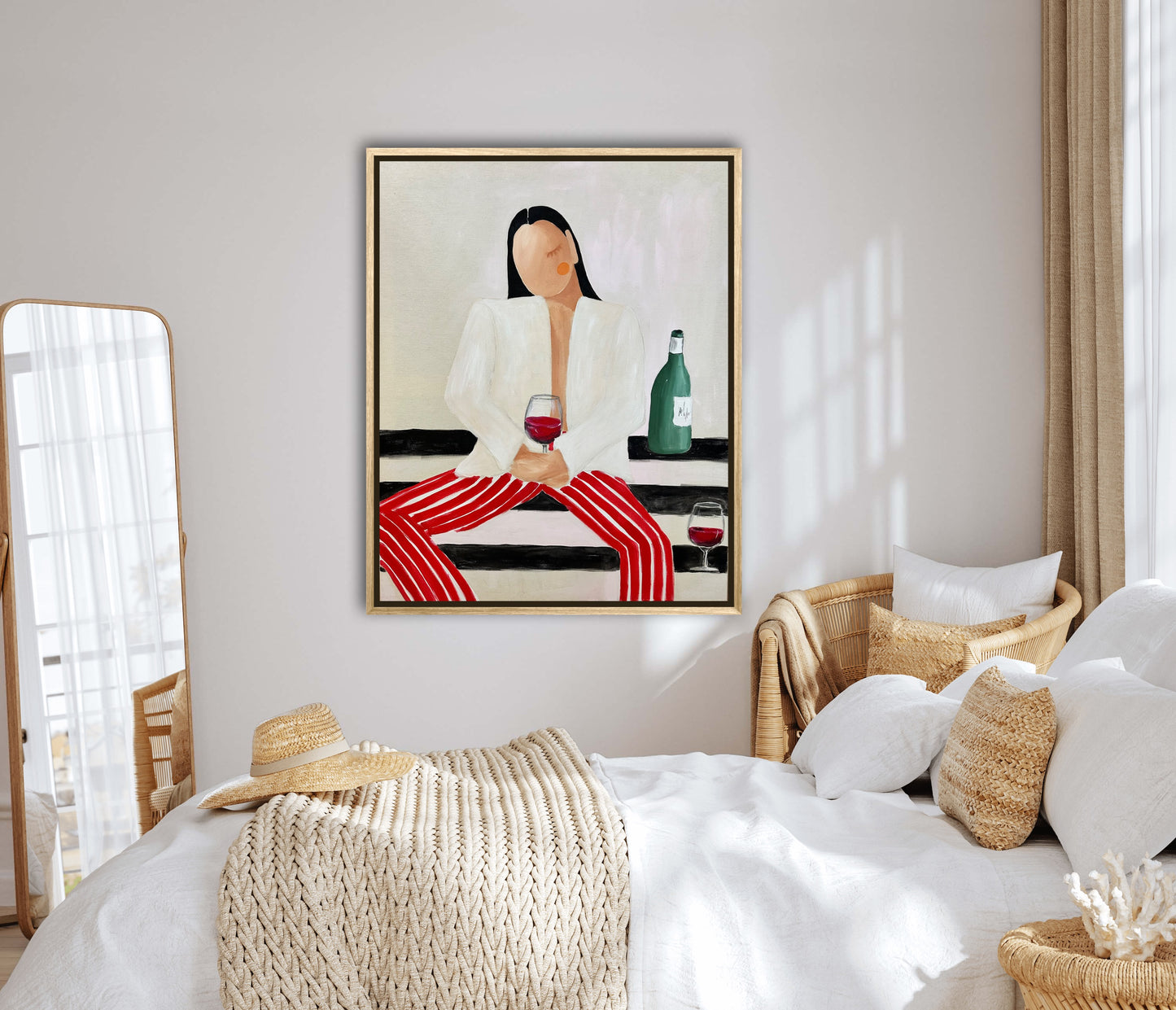 SOLD„Wine is always a good answer“ Original
