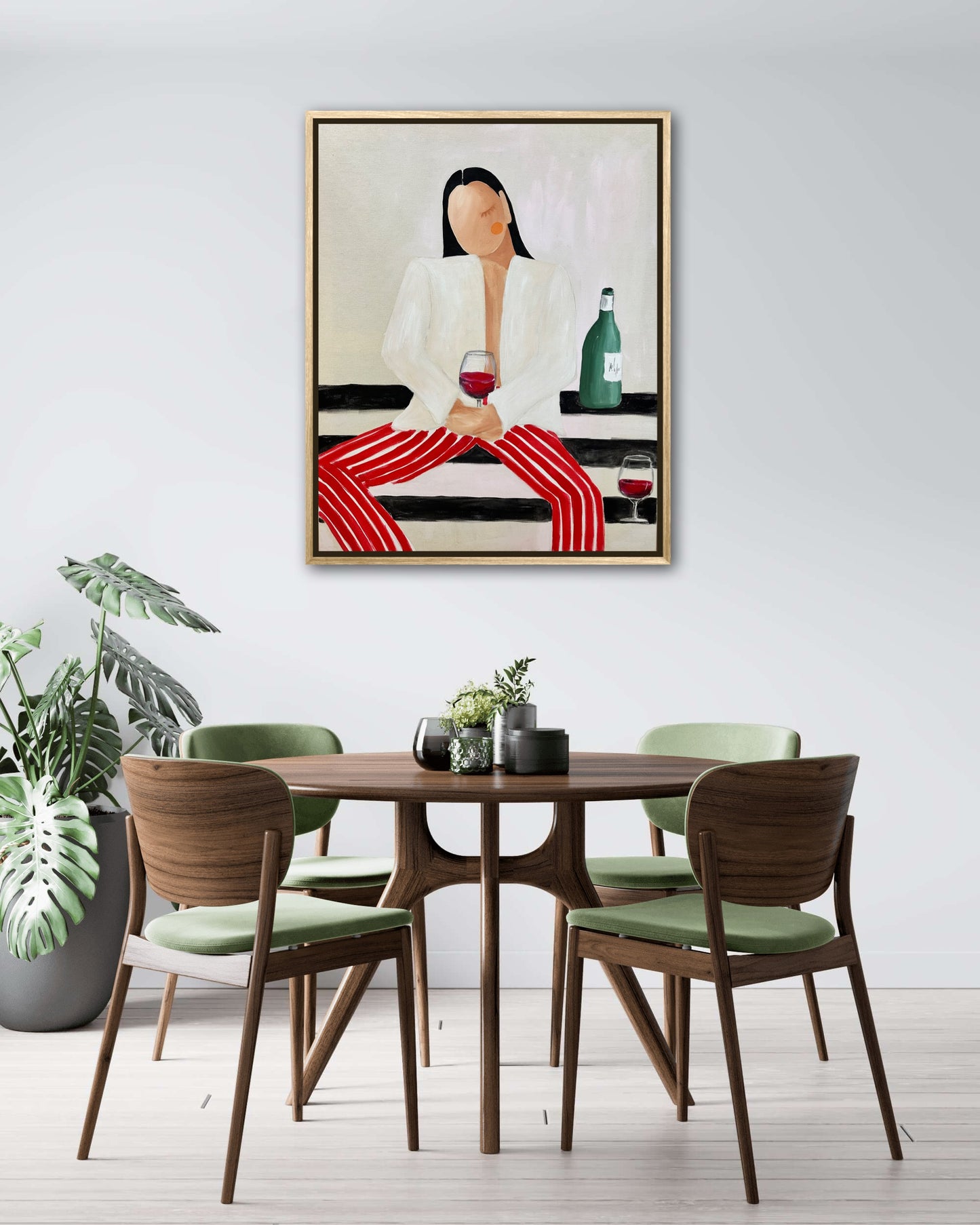 SOLD„Wine is always a good answer“ Original