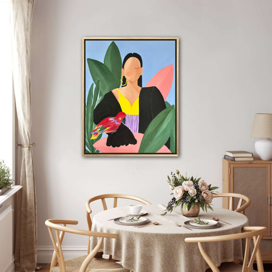 SOLD „Free as a bird“ Original gerahmt