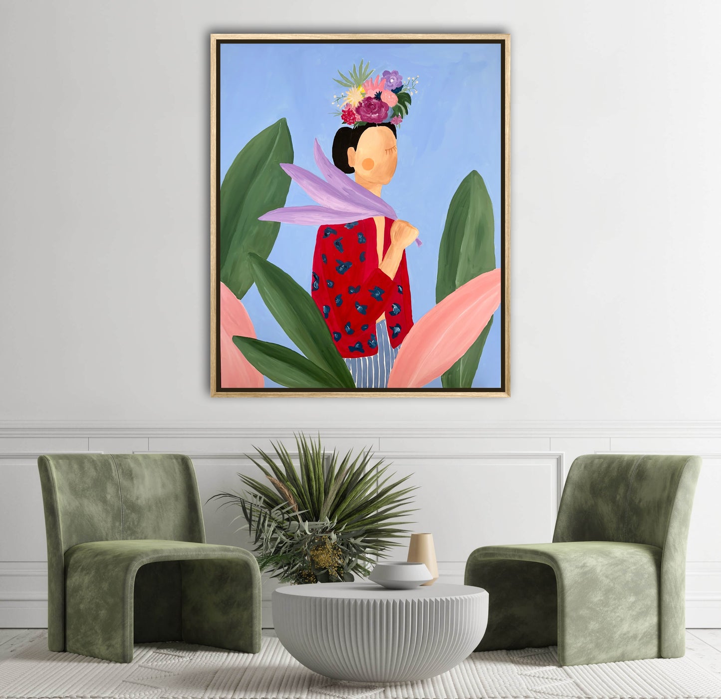SOLD„Blossom girl“ Original gerahmt