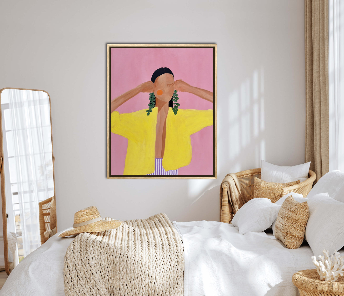 SOLD „When life gives you grapes make wine out of them“Original gerahmt