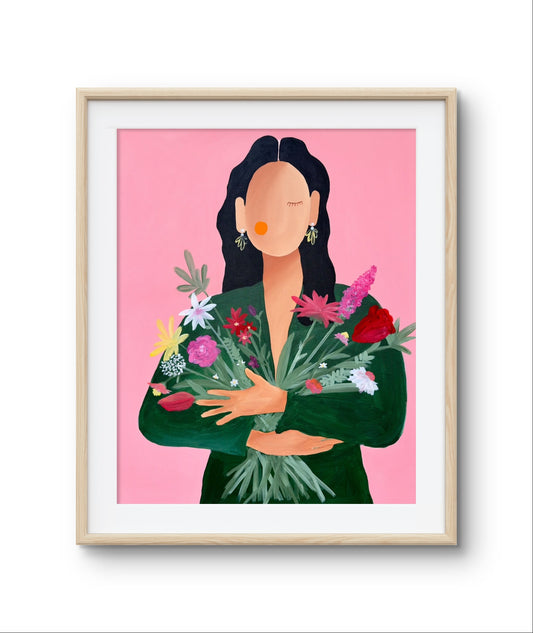 Print „Let yourself bloom“