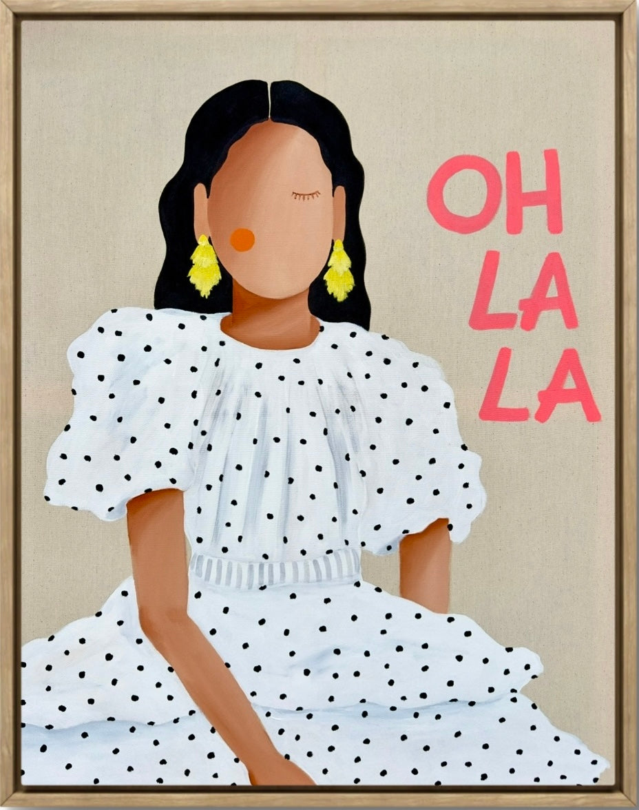 Leinwansprint „Oh la la“