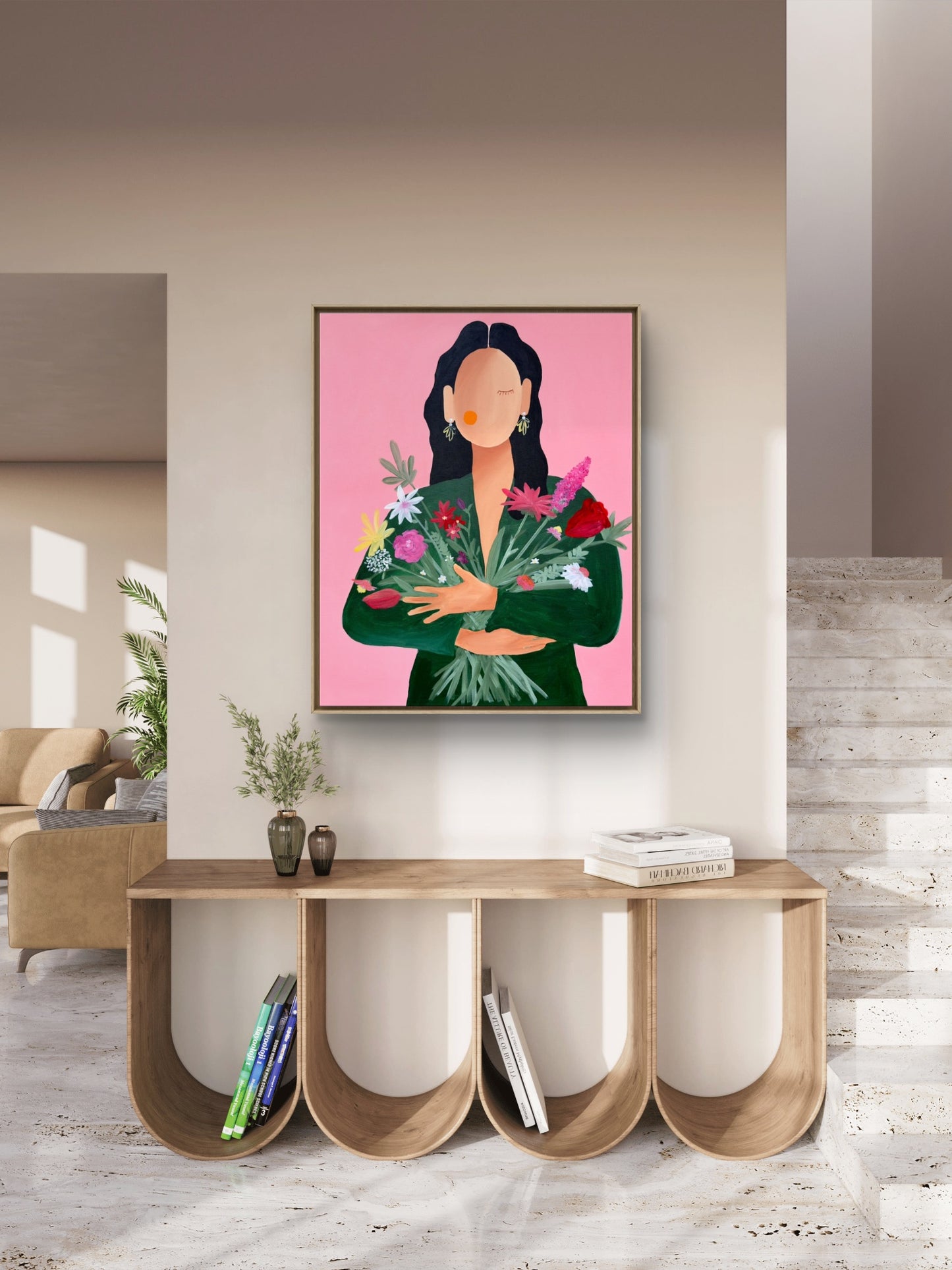 „Let yourself bloom“ Leinwandprint