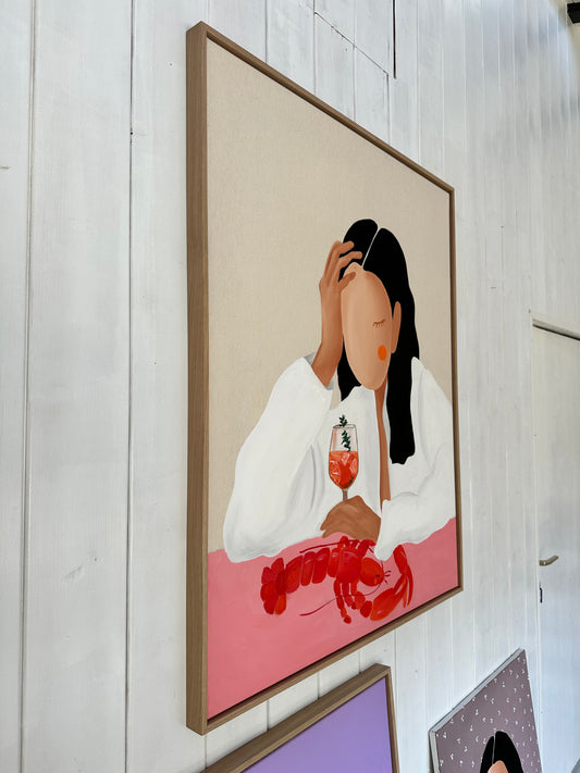 „The Lobster and me“Leinwandprint